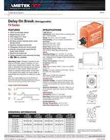 TimeDelayRelaysDelayOnBreakRetriggerableT3Series